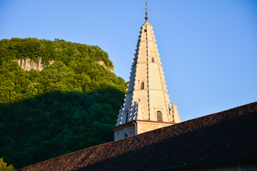 Le clocher de l'église abbatiale