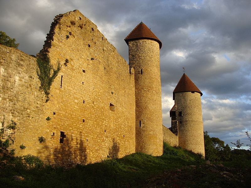 Coucher de soleil sur les tours