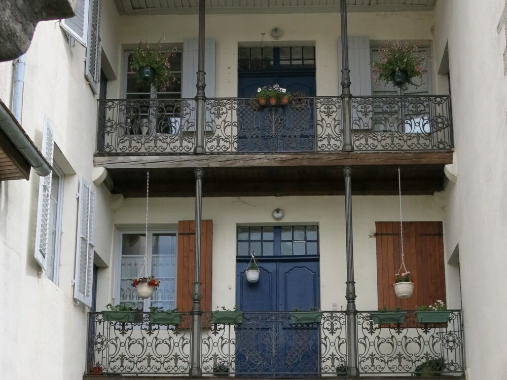 Balcons d'une maison de Nozeroy