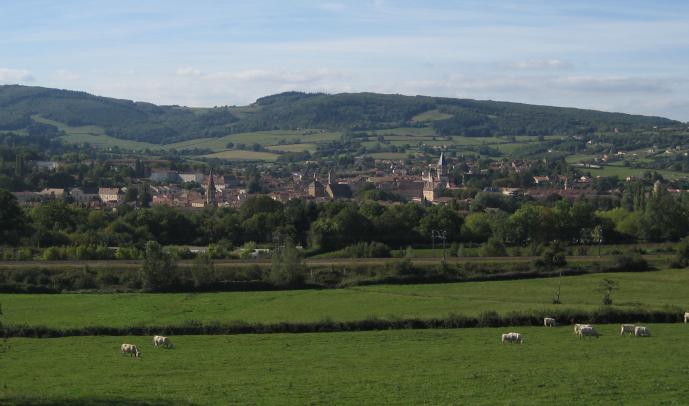 Vue de Cluny depuis Argerot