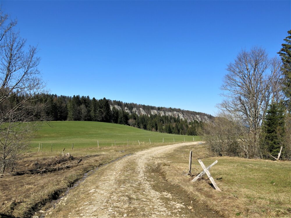 Sur le chemin, les rochers du Cerf