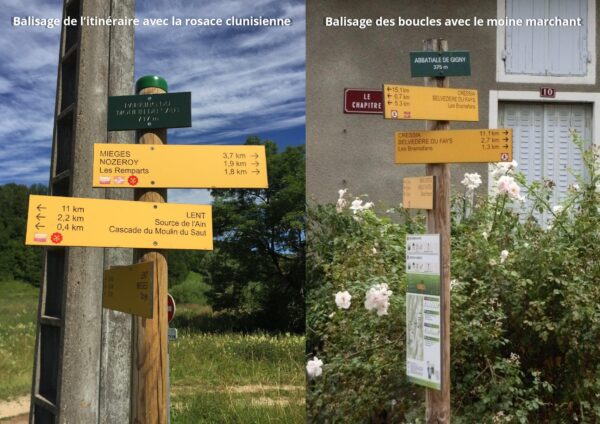 Chemin de Cluny Franche-Comté Bourgogne ViaCluny.fr Suisse Doubs Jura Saône-et-Loire balisage