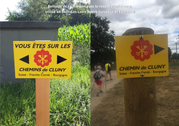 Chemin de Cluny Franche-Comté Bourgogne ViaCluny.fr Suisse Doubs Jura Saône-et-Loire balisage